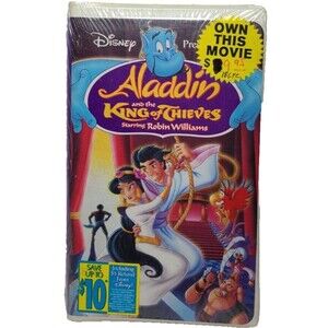 Aladdin and the King of Thieves (VHS, 1996) Disney Clamshell NEW SEALED